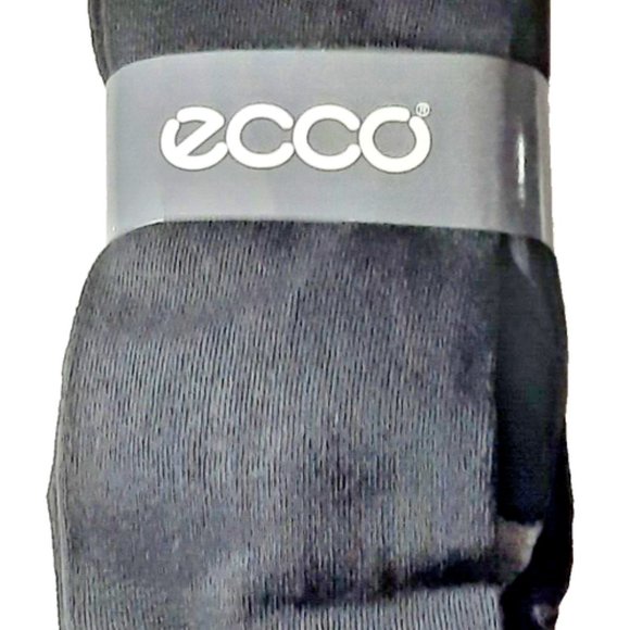 Men's ECCO 3 Pack Black Casual Socks Large New With Tags - Picture 1 of 6